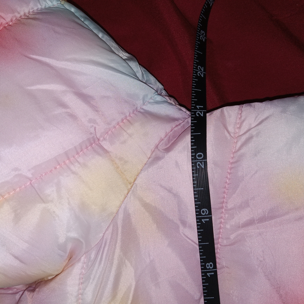 Thereabouts Pastel Multi Color Puffer Coat Sz 2Xl / 20.5 Big Kids - Picture 10 of 12